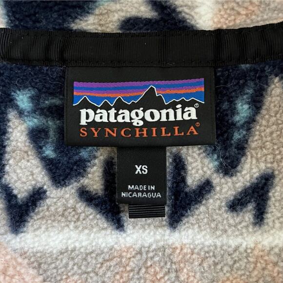 Patagonia Synchilla Snap-T Lightweight Fleece Bandicoot Marrow Pullover Jacket - Picture 5 of 6